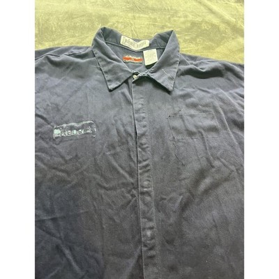 Bulwark Mens FR Shirt 4XL`Blue Flame Resistant CAT 2 NFPA 2112 Long Sleeve Work