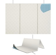 Sleepah Pack and Play Mattress Waterproof  Washable Cover Crib, White