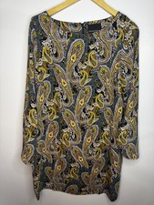 Cynthia Rowley Women’s Size 10 Paisley Bell Sleeve Mini Shift Dress