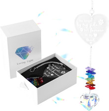 Dog Memorial Gift, Crystal Heart Loss of Dog Sympathy Gift Pet Passing Away Bere