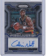 2021-22 Panini Prizm - Penmanship Calvin Natt #PM-CNT (AU)