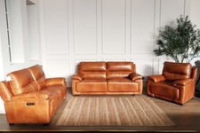 World Of Leather  Gillies BATTISTA – TRIPLE Power 2 and Chair & std 3 seat sofa