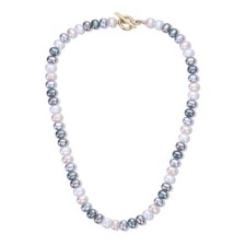 Dainty Pearl Necklace for Women Men, Multicolor Necklace Shell Pearl Necklace...