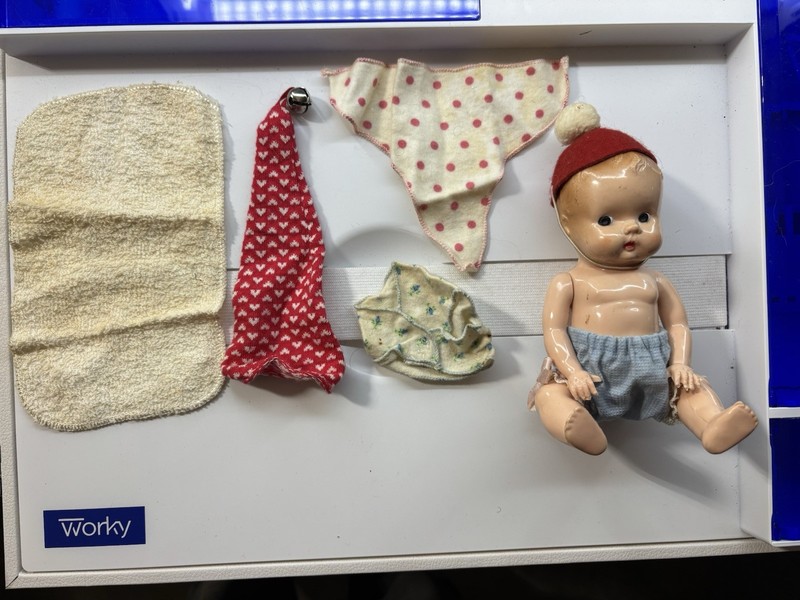 Antique Baby Doll Ww2 Bloopsie Tiny Tears Rare W/extras 40’s Unmarked