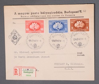 MayfairStamps Hungary FDC 1949 Universal Postal Union Anniversary Combo First Da