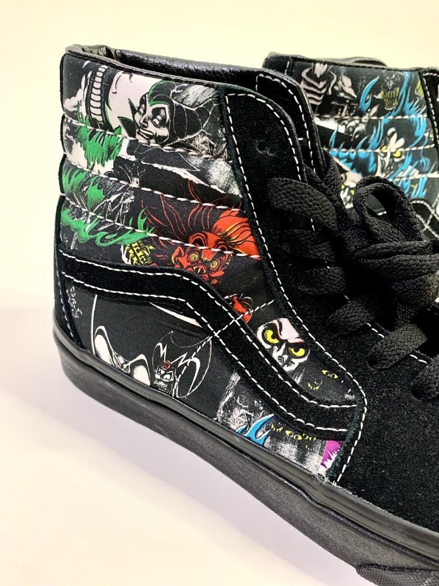 VANS x Disney Sk8-Hi Disney 100 Villains Black Sneaker Men 5 /Wmn