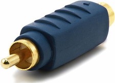 S-Video VHS Male to RCA Male Adapter, Gold Plated 4120