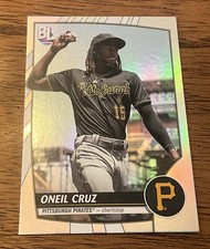 2023 Topps Big League Baseball Oneil Cruz #226 Uncommon Rainbow Foil Pirates NM