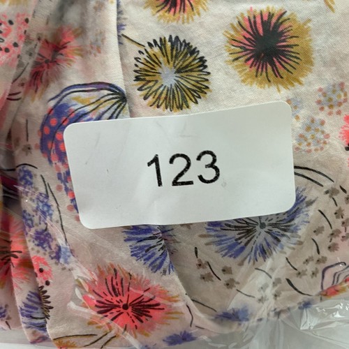 Tea Collection Wrap Midi Dress Girls Sz 8 Floral Riffles Sleeveless Spring Summe - Picture 7 of 8