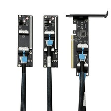 MCIO 8i PCIe 5.0 x8 Extension Cable Adapter Card for Discrete GPU Server