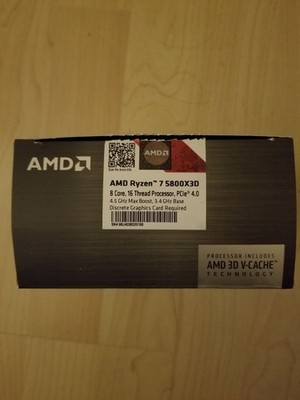 AMD Ryzen 7 5800X3D Processor (3.4GHz, 8 Cores, AM4) - 100