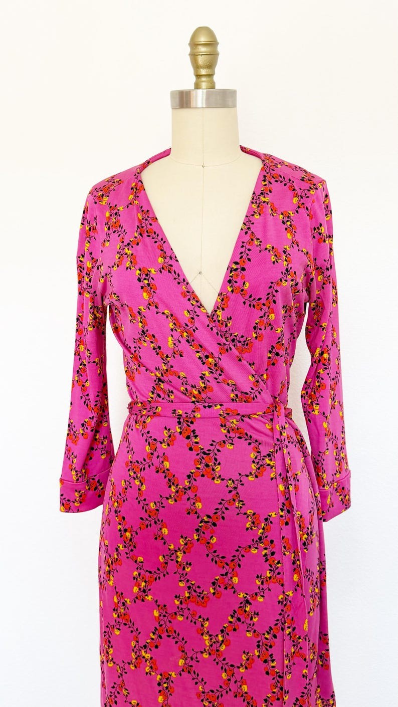2000s Diane Von Furstenberg Wrap Dress / DVF Dres… - image 3