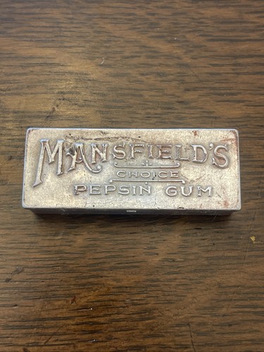 Mansfield’s Mansfield Gum Machine Tin Original Rare Penny Cent Gum
