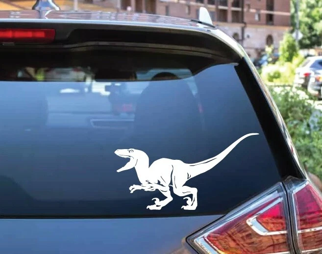 Dinosaurio - Velociraptor #3, Período Jurásico 4-21" - Calcomanía de vinilo troquelada pegatina Foto 4 de 4