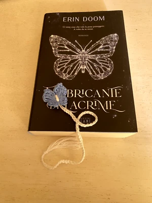 Segnalibro Farfalla fabbricante di lacrime amigurumi in cotone fatto a mano