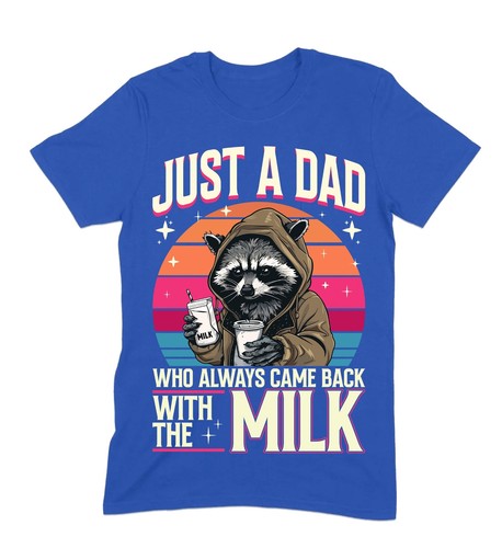 Camiseta Just a Dad Who Always Came Back with the Milk, divertida camiseta de paternidad regalo - Imagen 10 de 16