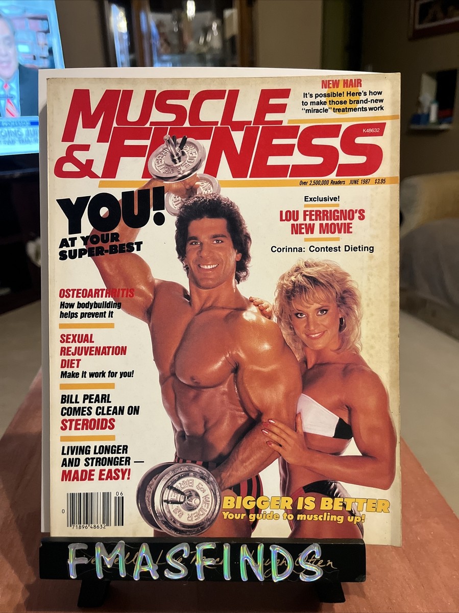 J2 1987 LOU FERRIGNO June MUSCLE & FITNESS Magazine | eBay