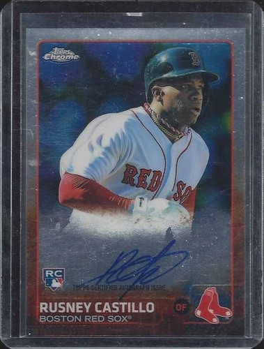 RUSNEY CASTILLO 2015 TOPPS CHROME ROOKIE ON CARD AUTO RC - 第 1/1 張圖片