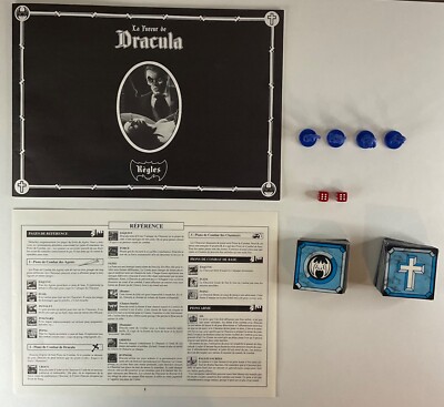 Jeu De Société La Fureur De Dracula (Oriflam, 1987), Complet - Bon état Vintage