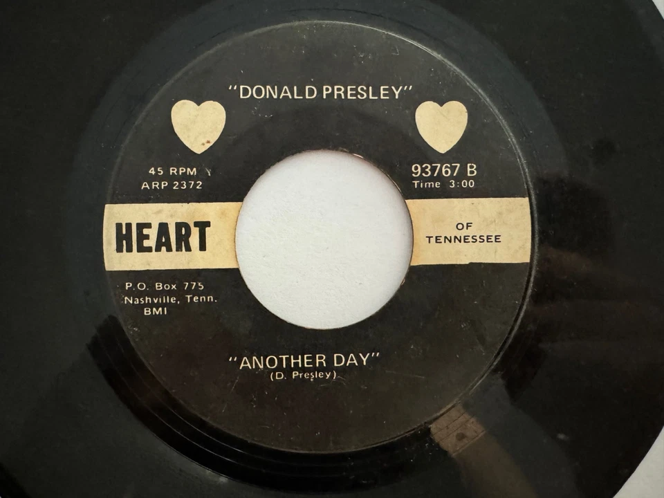 Rare Unknown Gospel/Soul 45 - Donald Presley "The Lord Is My Shepherd" HEAR Foto 2 de 2
