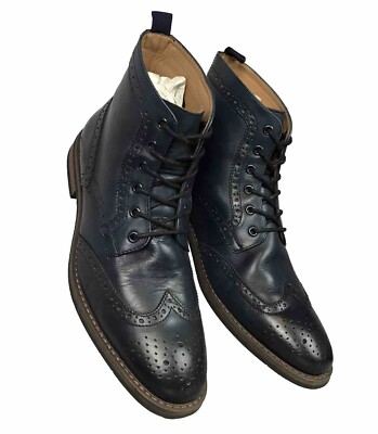 La Milano Patina Collection Mens Leather Blue Oxford Wingtip  display picture 1
