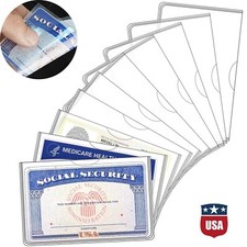 20Pcs Social Security Card Protector Medicare Card Protector Sleeve Social Card