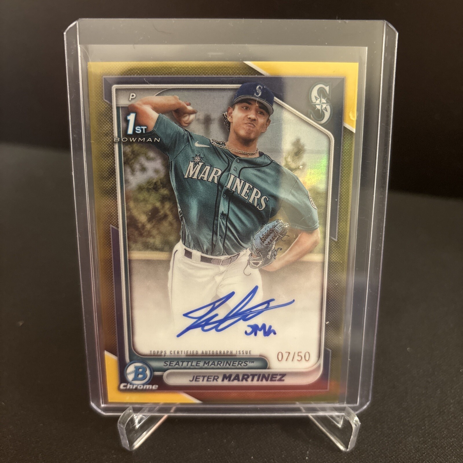 2024 Bowman Chrome 1st Jeter Martinez TRUE GOLD AUTO Prospect RC /50 CPA-JMZ 🔥