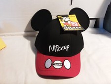 DISNEY Mickey Mouse ears Baseball hat cap Youth one size adj snap back NWT