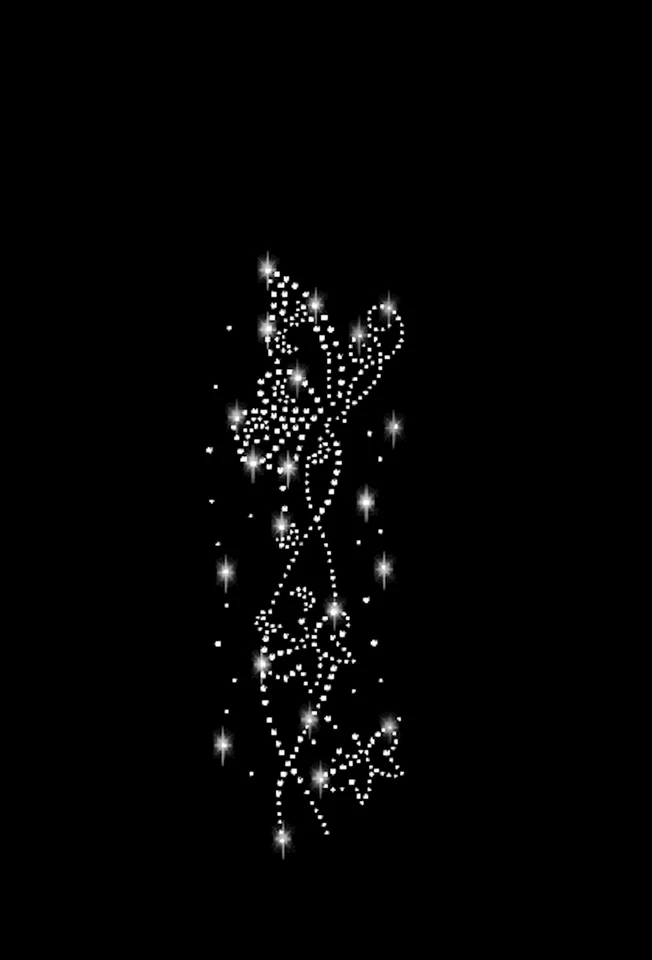 Strasssteine Schmetterlinge Bügelbild Applikation Strass Butterfly Schmetterling - Bild 3 von 3