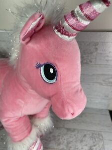 Build A Bear Swirl Candy Cane Unicorn Pink NWT unstuffed