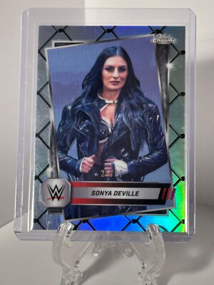 2025 Topps Chrome WWE #66 Sonya DeVille Steel Cage #d /37