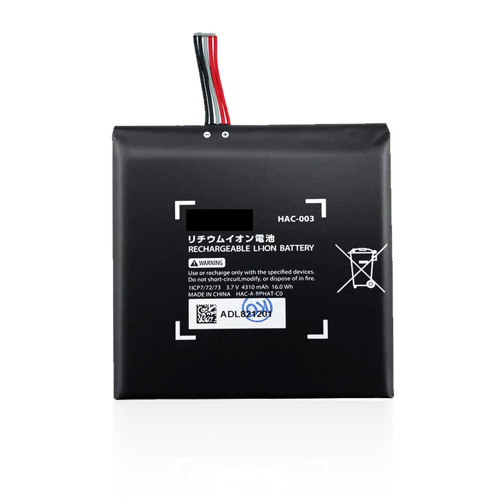 Bateria compatible consola para Nintendo Switch (3.7V, 4310 mAh, HAC-003)
