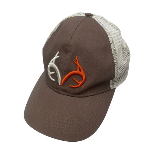 Realtree Trucker Hat Cap Brown Orange SnapBack Adjustable Embroidered