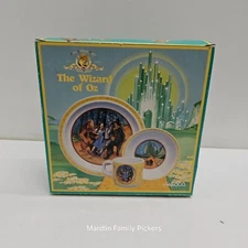 Enesco Wizard of Oz 3pc Melamine Tableware Set Plate Mug Bowl Vintage 1988