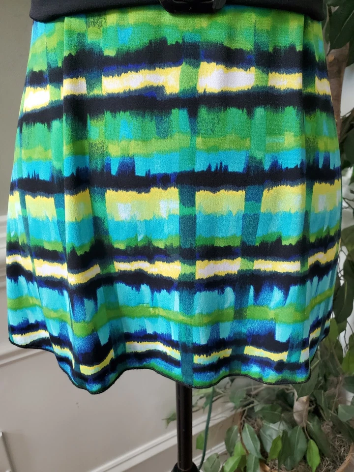 Iz Byer Women Multicolor Tie Dye Square Neck Sleeveless Belted Top Blouse Size M - Image 4 of 4