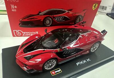 Bburago 1:43 Ferrari FXXK Diecast Metal Model Car Acrylic Cover+