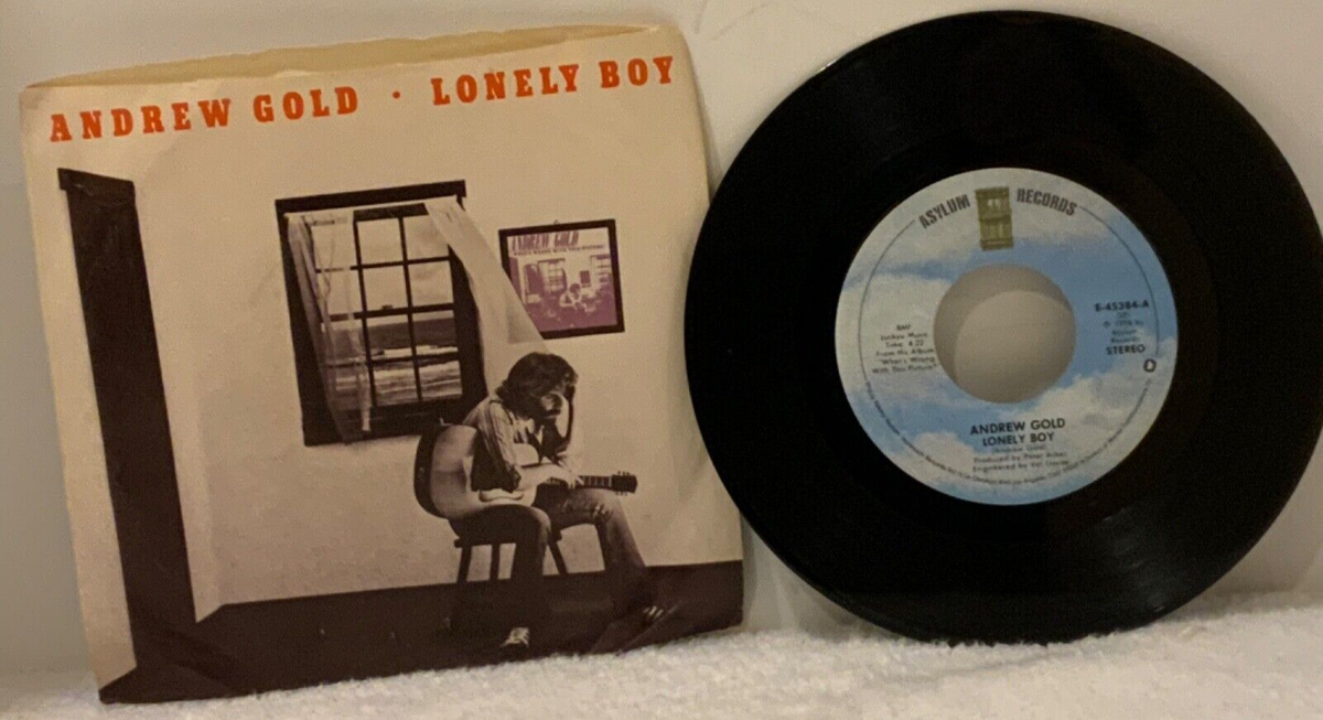Andrew Gold - Lonely Boy / Must Be Crazy 7” 45 RPM Asylum E-45384