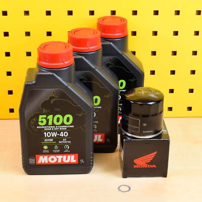 Ölwechselset Original Ölfilter Motul 5100 10W40 Für: Honda CBR CB 650 R