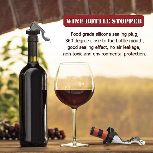 2pcs Bottle Stopper Wine Champagne Saver Stopper Beer Seal Sealer Stopper - Picture 5 of 9