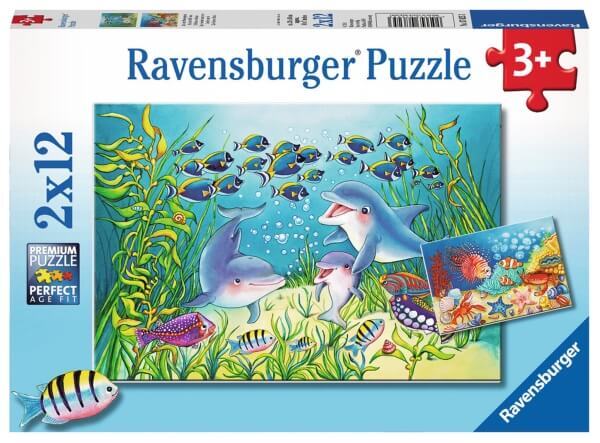 Thumbnail - Ravensburger 07625 Puzzle: Auf Dem Meeresgrund, 2x12 Teile
