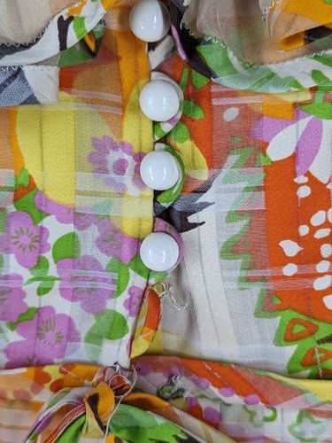 Helen Rose Vtg 60s Mod Hippie Psychedelic Hollywood Dress OpArt - Picture 6 of 7