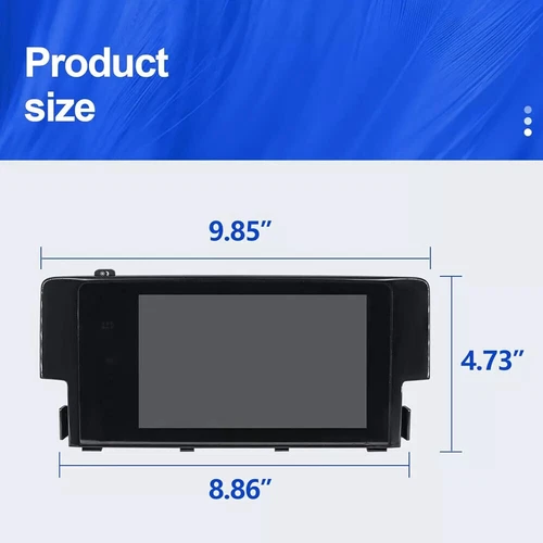 OEM Radio Navigation Display Touch Screen 39710-TBA-A11 For Honda Civic 2016-18 - Bild 12 von 19