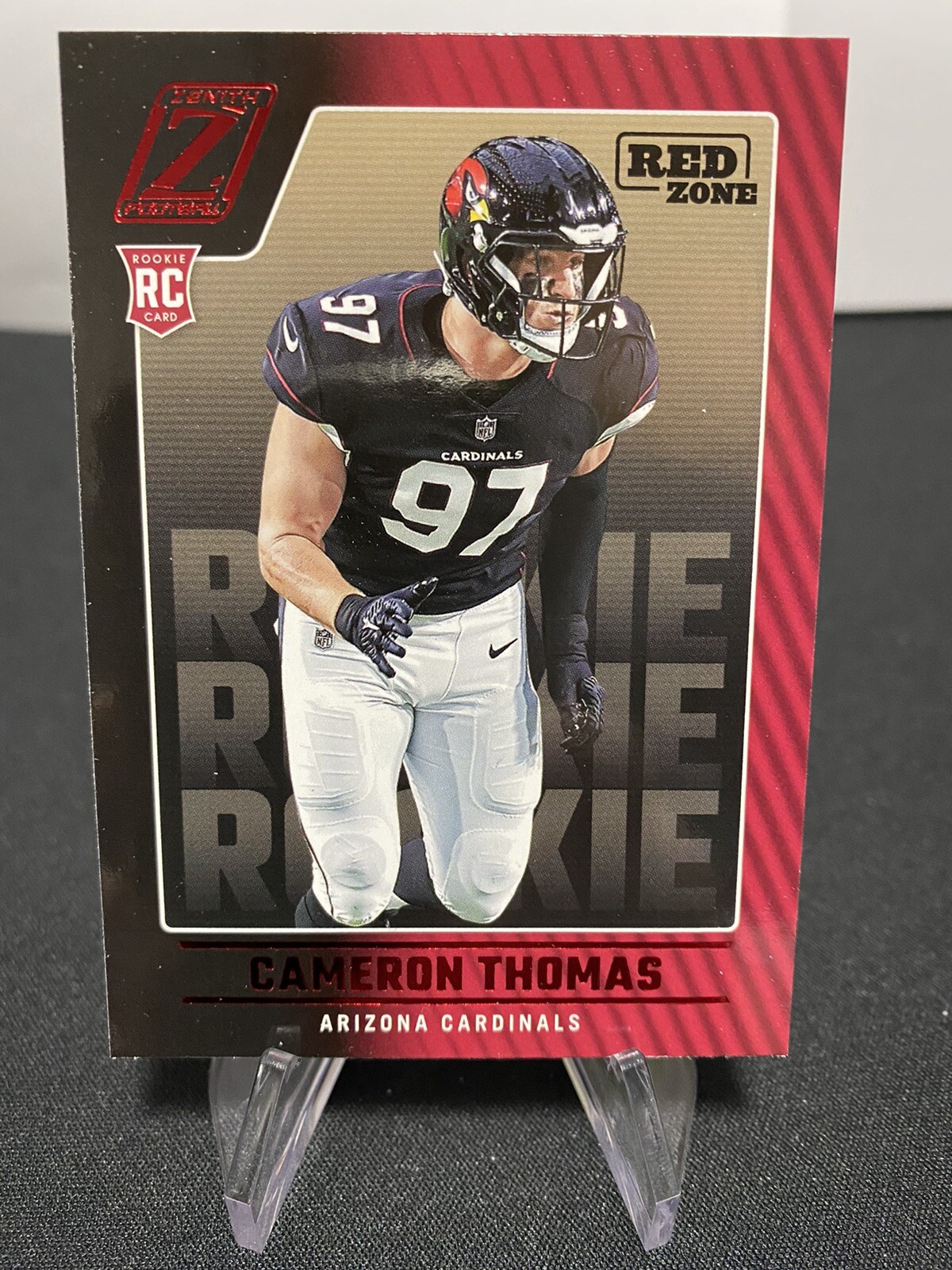 Cameron Thomas 2022 Panini Zenith Football Red Zone Rookie Card #149