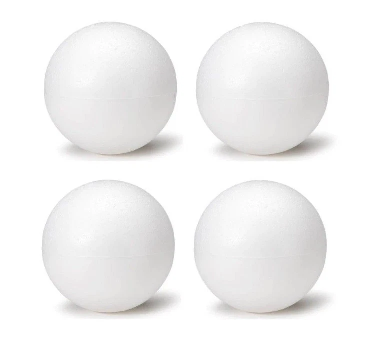 4 Inch Foam Polystyrene Balls for Art Crafts Projects 4 Piece Set