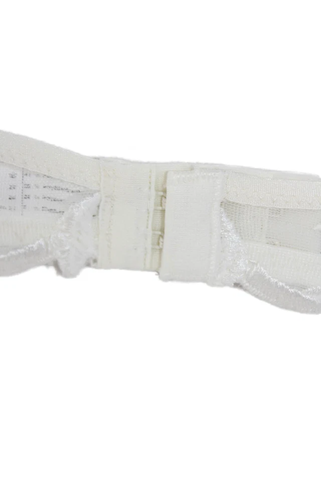 Sujetador con aros Simone Perele para mujer con detalle de banda de encaje transparente blanco talla 34B Foto 4 de 4
