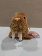 Ty Beanie Baby PAUL the Brown Walrus 7 Inch NEW MWMTs Stuffed Animal Plush Toy