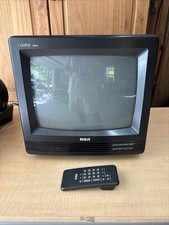 1980 s RCA Gaming Television E13167WN 13 in Colortrak Woodgrain Wood With Remote