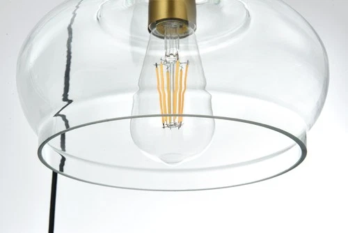 Elegant Lighting LD2247 Destry 3 Light 19"W Multi Light Pendant - Black - Picture 8 of 9