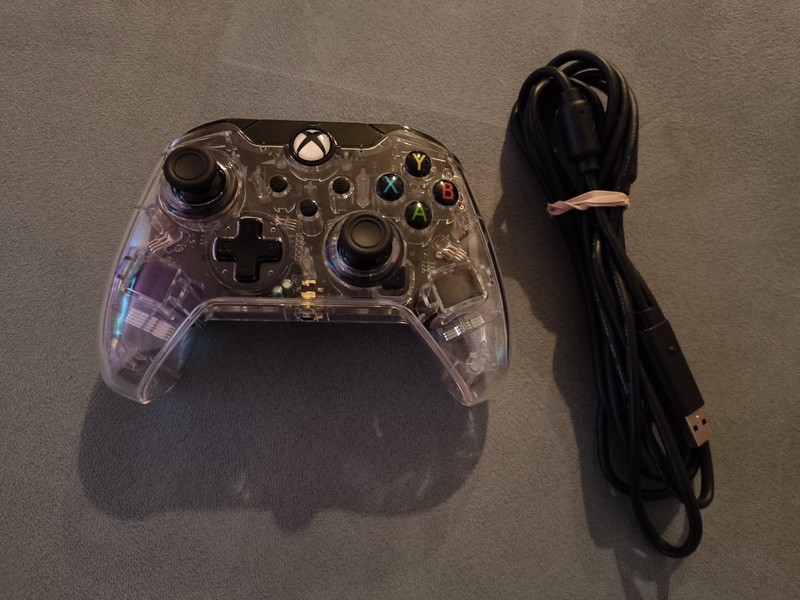 Microsoft XBOX PDP Afterglow Wired Controller Clear Xbox One Xbox Series X|S USB