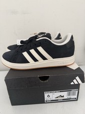 adidas Grand Court 00s K Black White Gum Suede Sneaker Kids US 6 juniors